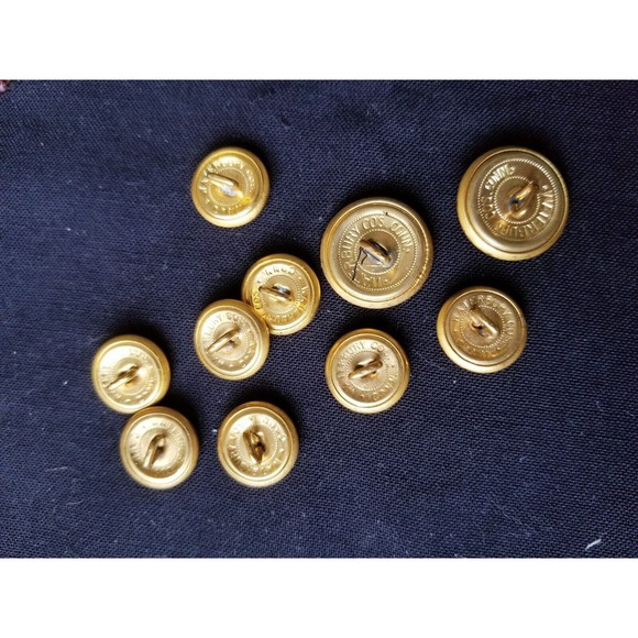 Brooks Brothers Sheep Gold Set 10 Blazer Jacket 15mm & 20mm Replacement Button - Picture 6 of 6
